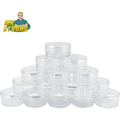 2018 New 10Pcs Mini Containers For Cosmetics Empty Cosmetic Containers Jar Pot Eyeshadow Makeup Face Cream Plastic Bottle