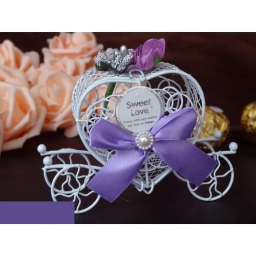 Fashion Europe iron carriage candy box, baby favour Love candy box, wedding candy box free shipping 300 pcs/lot F101301