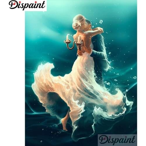 Dispaint Full Square/Round Drill 5D DIY Diamond Painting "Character couple" 3D Embroidery Cross Stitch Home Decor Gift A11825