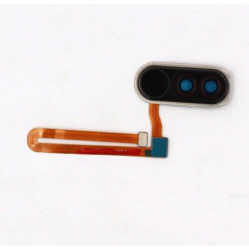 Original Fingerprint recognition sensor flex cable + Protective Holder Glass of Rear Camera for POCOphone F1
