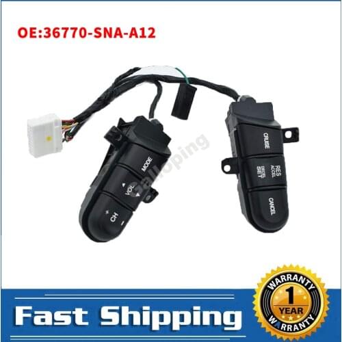 Steering Wheel Audio Control Switch 36770-SNA-A12 36770SNAA12 Cruise Switch For Honda Civic 2006 2007 2008 2009 2010 2011
