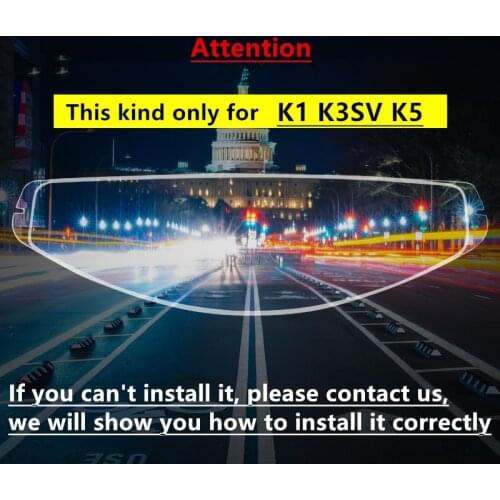 Anti Fog Film Motorcycle Helmet for AGV K5 K3SV K1 Helmets Visor Anti Fog Sticker Full Face Motorcycle Helmet Accessories Parts
