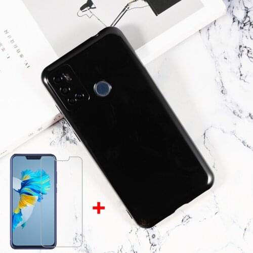 2in1 Transparent Phone Case Glass For Cubot King Kong 5 Pro Mini 2 Kingkong CS TPU Case For Cubot C20 C30 X30 P40 X20 Pro Vidrio