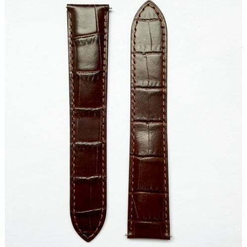 Agelocer Leather Watch band Watch Strap Waterproof Watch Strap 20mm High Quality Genuine Leather black tan brown coffee