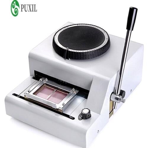 Manual PVC card embossing coding machine VIP magnetic card engraving machine