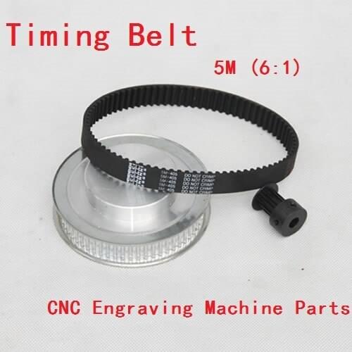 Timing Belt Pulley 5M Reduction 6:1 60 teeth 10teeth shaft center distance 80mm Engraving machine accessories - belt gear kit