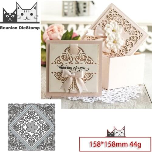 Reunion New Design Craft Metal Die Cuts Hollow decorative lace Cutting Die Scrapbooking Album DIY Paper Card Embossing Stencils