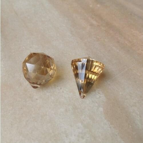 10pieces/lot 40mm champagne crystal diamond balls DIY dress Christmas tree&wedding chandelier crystal ball free shipping