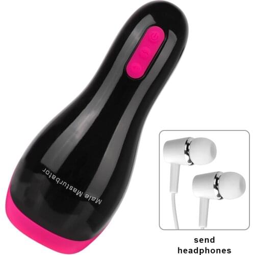 12 Frequency Male Masturbation Cup Sucking Vibrator Automatic Heating Blowjob Masturbator Voice Sex Cup Sex Toy for Men