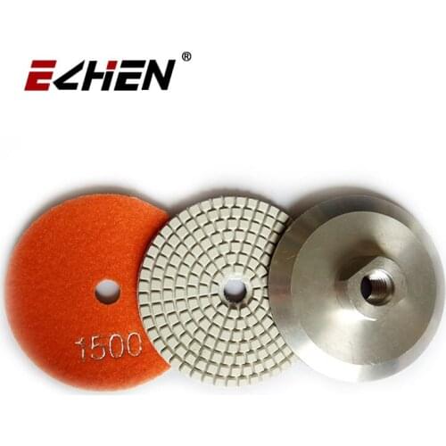 12 pcs /lot Diamond 4 inch 100mm 7 step resin polishing pads for granite and marble quartz diamond tools abrasive stone