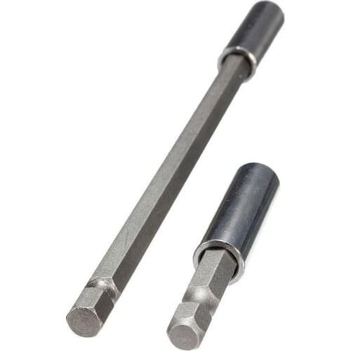 2Pcs/set 1/4 inch Hex Magnetic Bit Holder 60/150mm Screwdriver Bars Power Extension Drill Driver