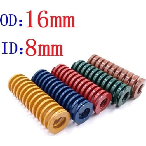 Hot Sale 2Pcs Blue Light Load Spiral Stamping Compression Die Spring Outer Diameter 12mm Inner Diameter 6mm Length 20-60mm