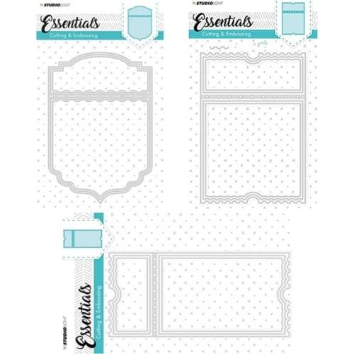 3pc Border greeting card Metal Cutting Dies for DIY Scrapbooking Photo Album Decorative Embossing PaperCard Crafts Die2020