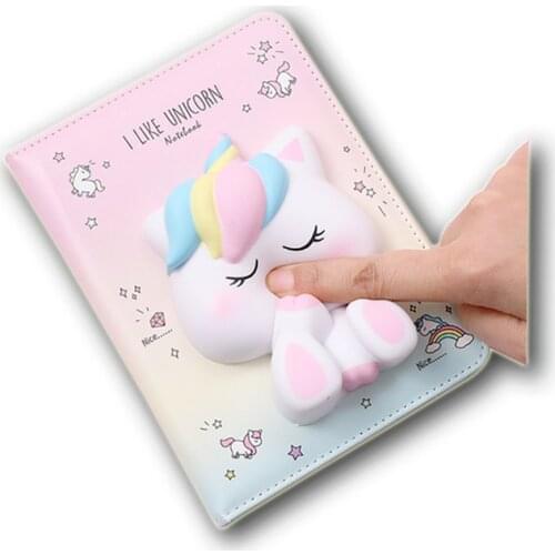 Cartoon Small Animal Decompression Creative Notebook Cute Color Page Hand Account Book Notepad Special for Students
