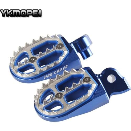 CNC Billet MX Foot Pegs Rests Pedals For YZ YZF WRF YZ85 125 250 YZ250F YZ450F WR250F WR450F MX Motocross Enduro Supermoto