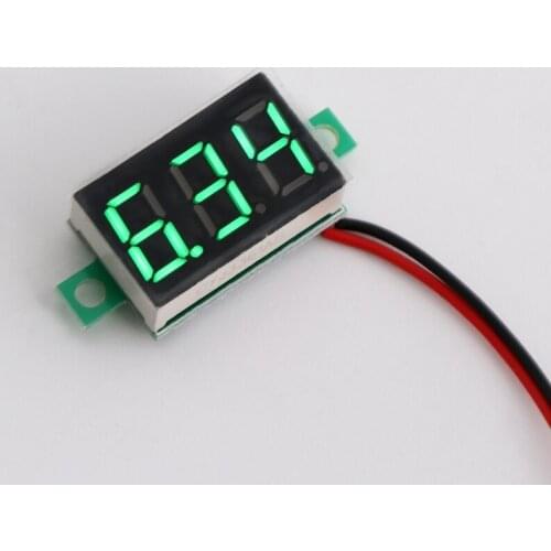 Digital Voltmeter 0.36\" 2-wires DC 2.50 to 32.0V LED Volt Meter Voltage Gauge 270E