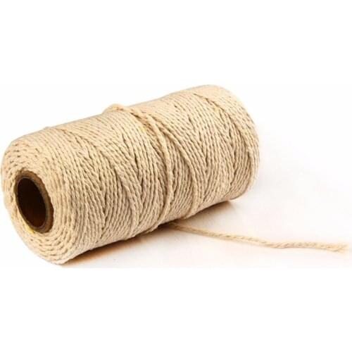 Colorful Thread Cord Cotton Rope Handmade Crafts DIY Home Textile Party Wedding Decoration Accessories 2mm 100M