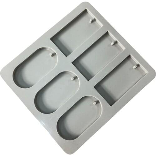 DIY Soy Candles Aroma Wax Tablets Silicone Mould Hand-made Dried Flowers Aroma Wax Tablets Silicone Mold Soap Molds