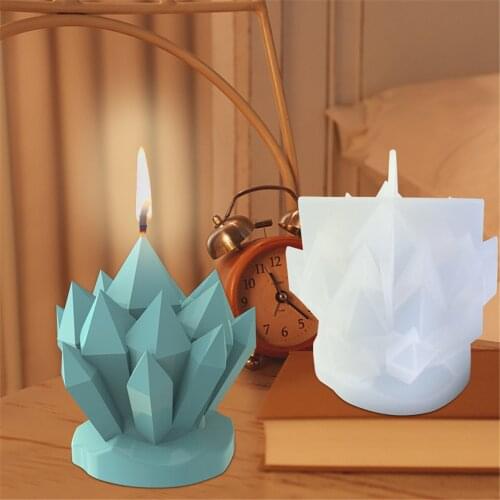 Iceberg shape Aromatherapy Wax molds Flower cluster silicone Candle molds European style for ice soap resin Mould Candle Making