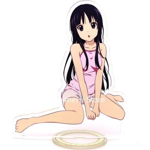 Anime K-ON! Action Figure Cosplay Toys Hirasawa Yui Akiyama Mio Nakano Azusa Tainaka Ritsu Acrylic Figures Stand Model Dolls