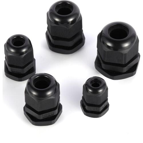 10pcs Nylon Cable Gland Kit Waterproof Ip68 Cable Gland Joints Adjustable Locknut For Pg7 Pg9 Pg11 Pg13.5 Pg16