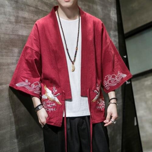 Anime Mo Dao Zu Shi Cosplay Costume The Untamed Cosplay Lan Wangji Kimono Embroidered Linen Hanfu Summer Casual Loose Coat CS386