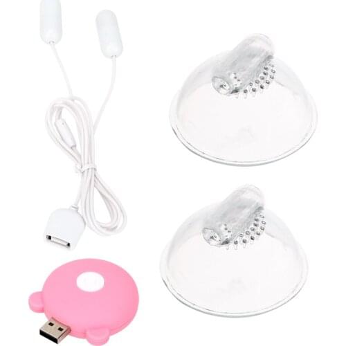 Breast Pump Enlarge Breast Massager Nipple Sucker Vibrator Sex Toys for Women 10 Frequencies USB Recharge Clitoris Massager