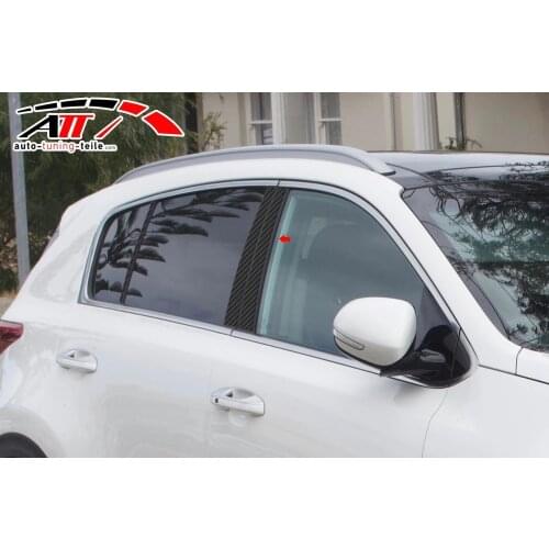 Fit For Kia Sportage 2014 and Post Carbon Door 6 Piece Chrome Styling Accessories Modified Designed Car Tuning