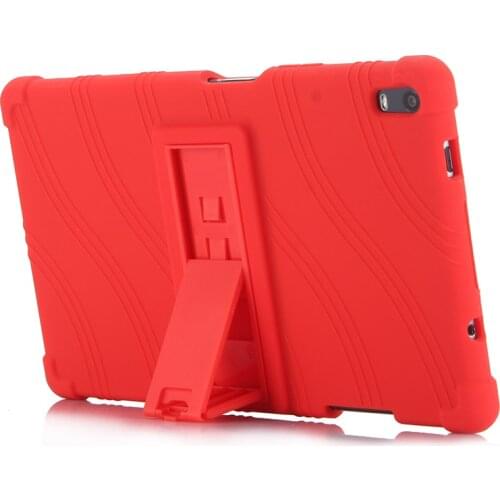 Shockproof Child Silicone Stand Back Case Cover for Lenovo TAB4 TAB 4 8 Plus TB-8704 TB-8704 N/X/F Tablet case cover funda+Pen