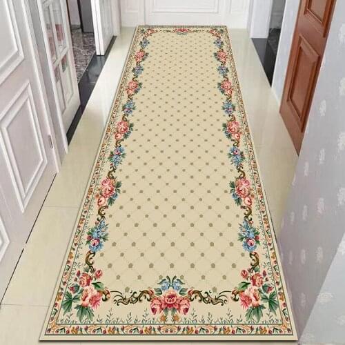 Nordic Stair Corridor Mat Non-slip Long Hallway Carpet Bedside Rugs Doormat Living Room Home Hotel Aisle Rug Balcony Carpets