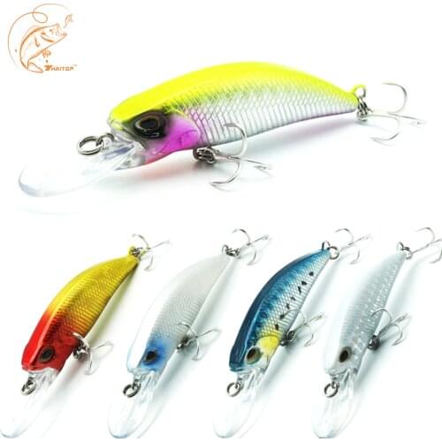 Thritop New Minnow Fishing Artificial Hard Bait TP057 5 Colors 5cm 4.5g High Quality Wobblers Jerkbait Carp Lures Tackle