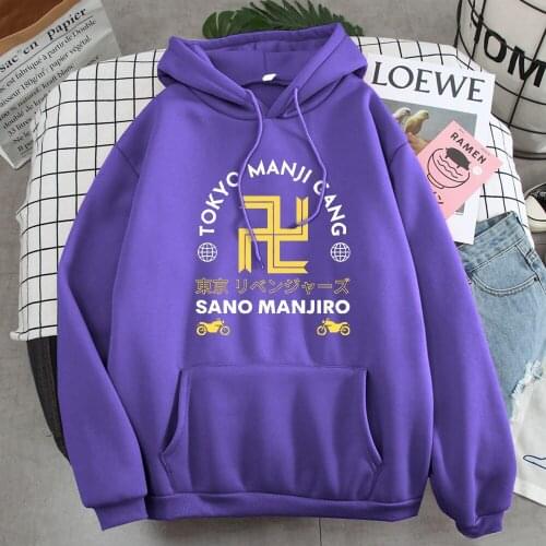 Hoodies Tokyo Revengers Anime Japanese Manga Mens Pullovers Street Fashion Punk Man Hoodie Warm Harajuku Casual Mens Hoody