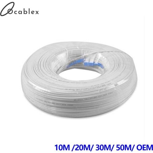 SC/UPC- SC/UPC Outdoor Drop Cable SM Simplex FTTH SC UPC Drop Patch Cable Singlemode Fiber Optic Jumper Cable 10m 20m 30m 50m