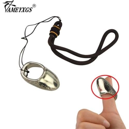 1pc Archery Thumb Guard Traditional Bow Shooting Finger Protector Ring For Hunting Shooting Finger Guard Accessories