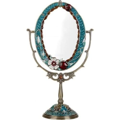 360 degree swivel of high definition double European cosmetic mirror, princess mirror desk type desk toilet glass large