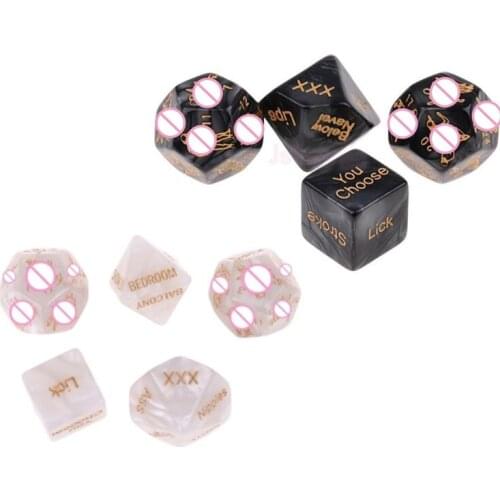 4 Pcs Acrylic Adult Dice Toy Fun Sexy Erotic Sex Love Game Dices Couple Sex Dice Game Toy Couple Dating Flirting Adult Fun Dice