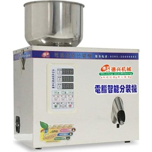 1-25g Automatic Grain packaging machine funnel type quantitative filling and weighing herb granular tea grain filling machine