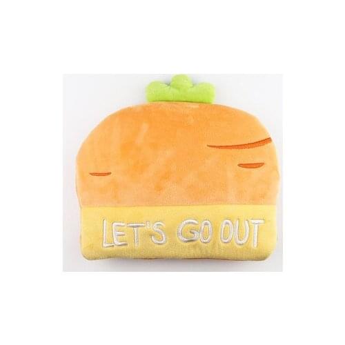 Free shipping cartoon carrots pattern hot water bag Fluffy safe explosion-proof hot water bag without filling water