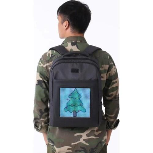 FREE SHIPPING NEW HOT full color led dynamic backpack wifi control led screen text photo animation led display advertising