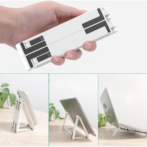 Laptop Holder Adjustable Hollow Heat Dissipation ABS Foldable Notebook Support Base for Office