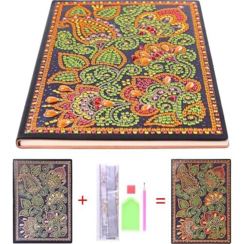 DIY Mandala Special Shaped Diamond Painting 50 Pages Sketchbook A5 Notebook Handmade Christmas Craft Gift