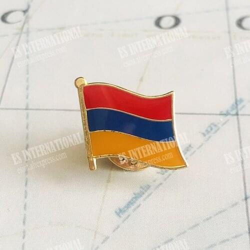 National Flag Metal Lapel Pin Flag Pin Armenia