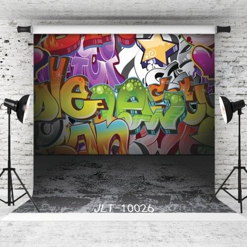 Comic Graffiti Photography Background for Party Children Baby Shower New Born Portrait Customized Vinyl Cloth Backdrop Photocall