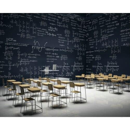 Classroom Walls Full of Formulas Party Party Backdrop Baby Shower Room Decor Photo Booth Studio Prop