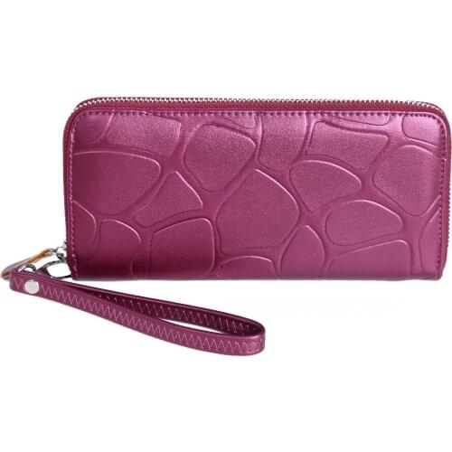 Fashion Women Wallets Long Polish PU Leather Wallet Female High Capacity Zipper Clutch Coin Purse Ladies Wristlet 6 Colors