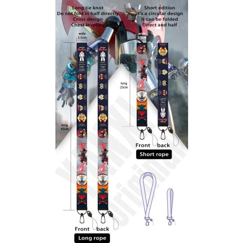 Beautiful robot lanyard suitable for Xiaomi/Huawei/Samsung/Apple mobile phone wristband neckband lanyard