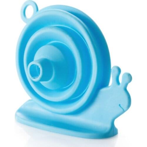 Kitchen Funnel Silicone Folding Funnels Kitchen Tools Kitchen Accessory Foldable Funnel Mini Collapsible Snails Shape Funnel