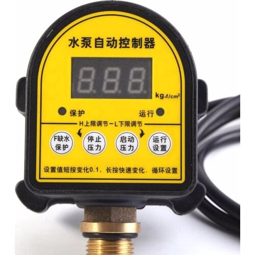 Hot Digital Automatic Air Pump Water Oil Compressor Pressure Switch Controller for Water Pump 220V 10A
