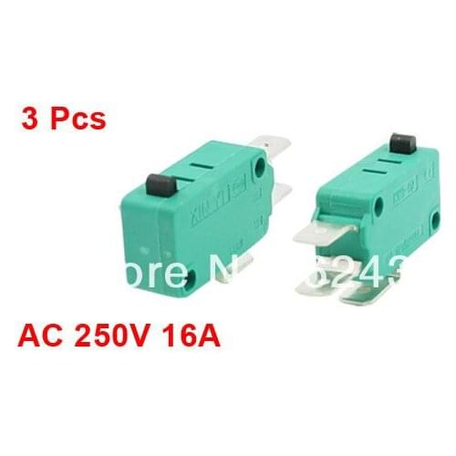 3 Pcs / Lot X AC 250V 16A Cherry Arcade Push Button Miniature Micro Switch E-Switch SPDT 1 NO 1 NC KW3-0Z