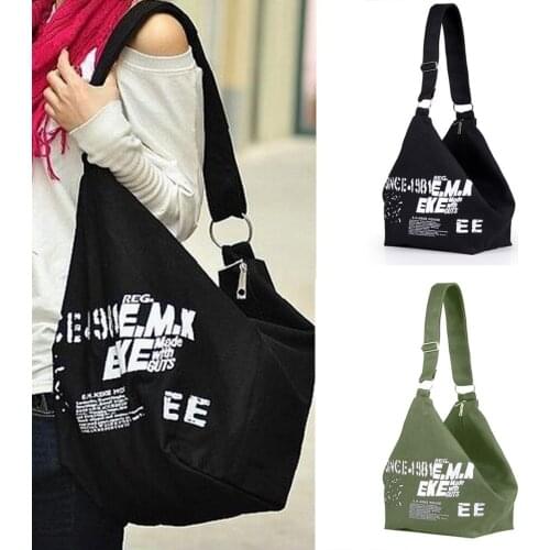 Fashion Ladies Canvas Letter Large Capacity Travel Bag Overnight Traveling Bag Duffle Bags Travel Carry on Luggage Bags